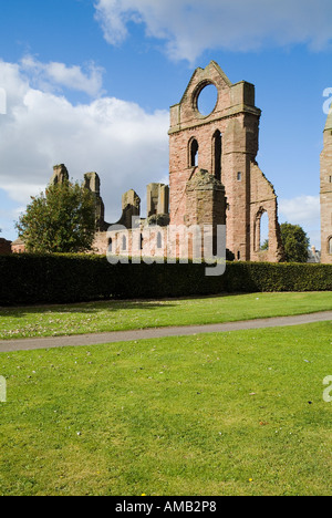 dh Arbroath Abbey ARBROATH ANGUS Ruined abbey buildings Stock Photo