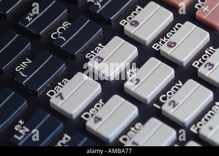 Calculator, Close Up. Stock Photo