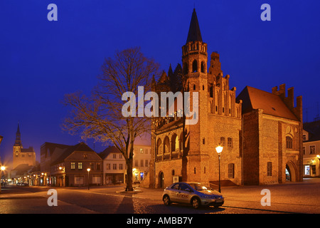 town hall, Germany, Mecklenburg-Western Pomerania, Kreis Stendal, Tangermuende Stock Photo