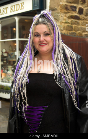 Goths at there annual meet at whitby North Yorkshire England in October 2007 Stock Photo