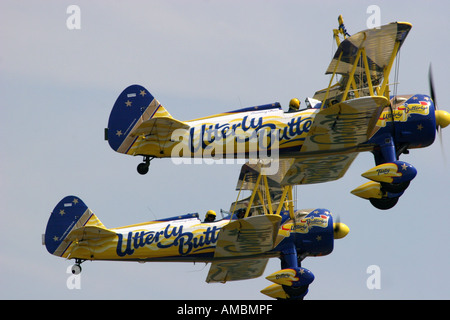 Utterly Butterly display team flying Stock Photo