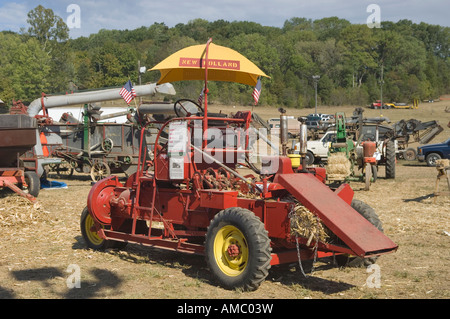 1957 New Holland SP166 Self Propelled Hay Baler on Display at Heritage Festival Lanesville Indiana Stock Photo