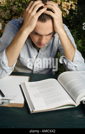Man Studying Stock Photo