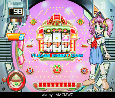 Pachinko Sexy Reaction Sammy Co Ltd 1998 vintage arcade videogame  screenshot - EDITORIAL USE ONLY Stock Photo - Alamy