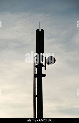 mobile telephone aerial and base station Stock Photo