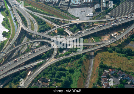 Aerail view of Spaghetti Junction, Birmingham