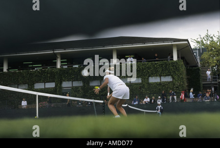 ANNA KOURNIKOVA FROM COURT LEVEL WIMBLEDON UK Stock Photo