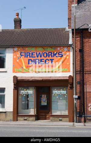 Fireworks Direct shop selling fireworks direct to the public Stock Photo