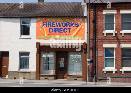 Fireworks Direct shop selling fireworks direct to the public Stock Photo
