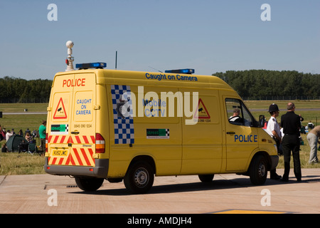 Police CCTV observation vehicle Stock Photo