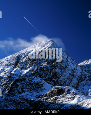 irish mountain in winter covered in seasonal snow Stock Photo