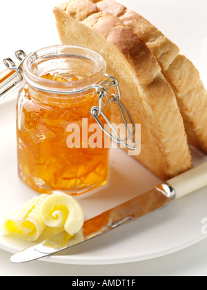 Toast And Marmalade Stock Photo - Alamy