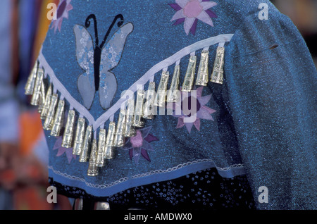 Ojibway Jingle Dress back decoration Stock Photo