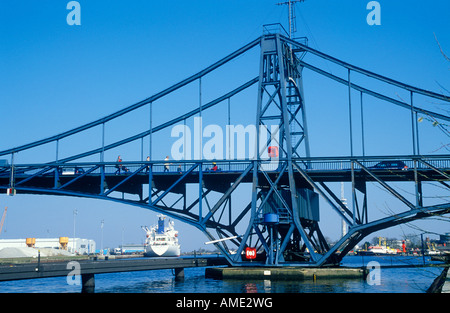 Emperor Wilhelm Bridge in Wilhelmshaven in Germany Stock Photo