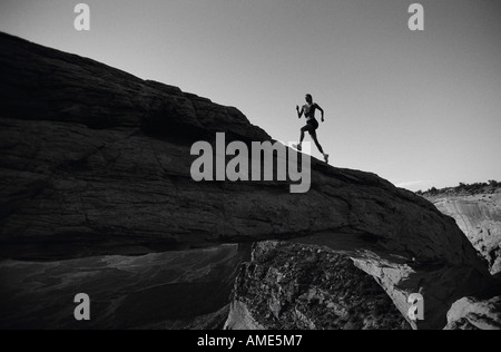 Woman Running Stock Photo