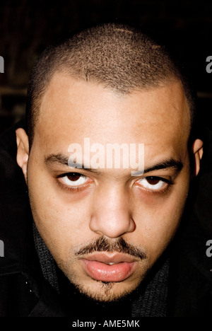 portrait of a young british-caribbean man Stock Photo