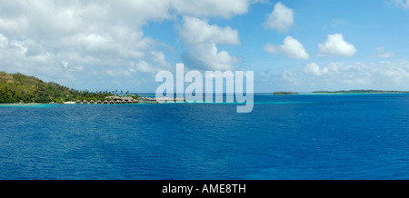 Panorama of Bora Bora, French Polynesia Stock Photo