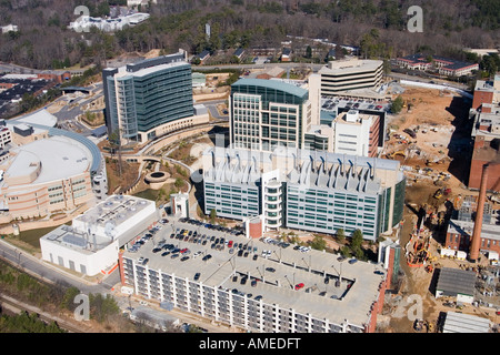 The CDC, Center for Disease Control in Atlanta, Georgia, aerial view, GA Stock Photo