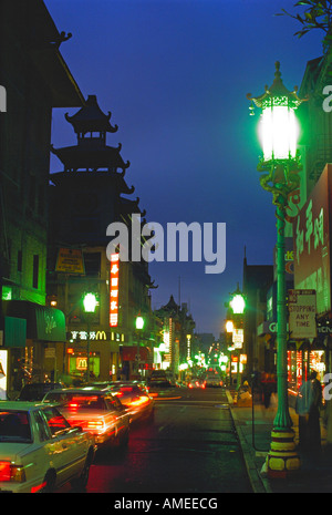 Chinatown district in San Francisco California Stock Photo