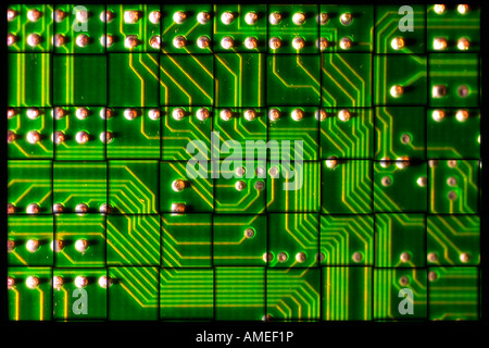 closeup of circuit board Stock Photo