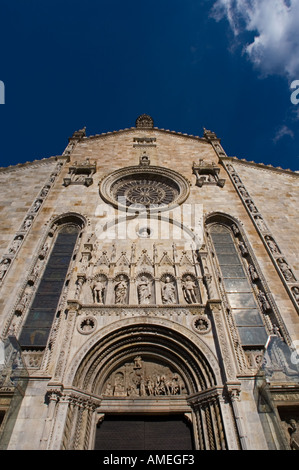 Cathedral at Como principal city on Lake Como Italy Stock Photo