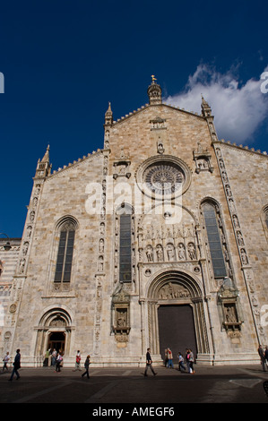 Cathedral at Como principal city on Lake Como Italy Stock Photo