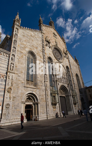 Cathedral at Como principal city on Lake Como Italy Stock Photo