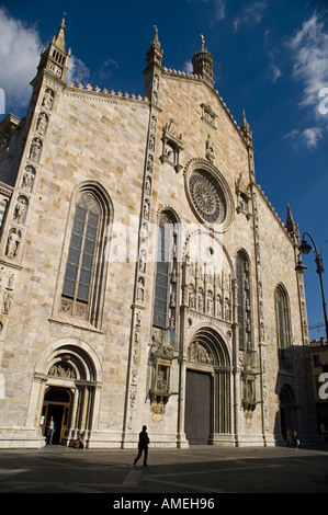 Cathedral at Como principal city on Lake Como Italy Stock Photo