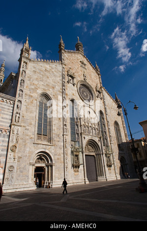 Cathedral at Como principal city on Lake Como Italy Stock Photo