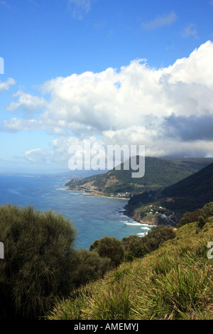 View looking south from Bald Hill at Stanwell Tops, Sydney Australia. Stock Photo