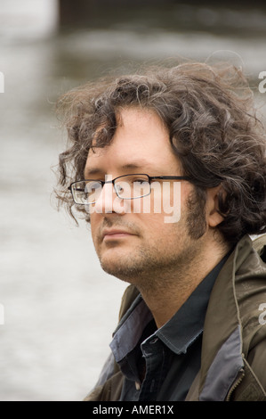 Rafael Lozano-Hemmer Canadian Mexican artist on site visit to Cardigan Wales where he is involved in Channel 4 Big Art Project Stock Photo