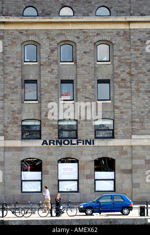 The exterior of the newly refurbished Arnolfini Gallery Bristol England UK GB Stock Photo