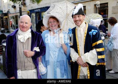 Georgian Costume Parade to launch the Jane Austen Festival in Bath England UK GB Stock Photo