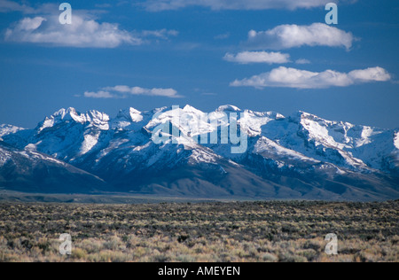 Ruby Mountains in Springtime Nevada USA Stock Photo