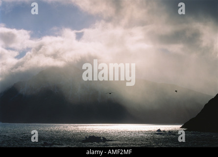 Clouds Over Grise Fiord Ellesmere Island, Nunavut Canada Stock Photo