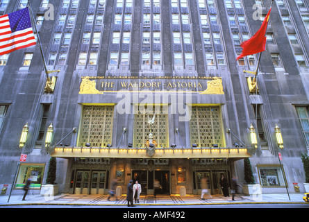 Waldorf Astoria Park Avenue Manhattan New York Stock Photo