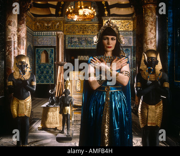 Mystic Meg in Egyptian-style Set Stock Photo