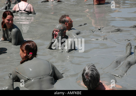 Mud baths at Dalyan in Turkey Stock Photo