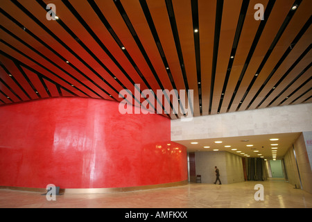 Lobby of the new extension of the Prado Museum designed by Spanish architect Rafael Moneo. Stock Photo