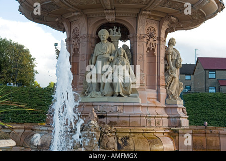 India sculpture on the Doulton Fountain Peoples Palace Glasgow Green Scotland Europe Stock Photo