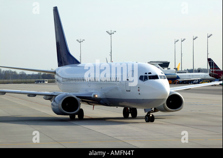 aircraft on ground Stock Photo