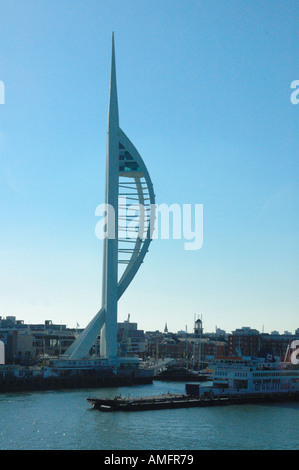 Spinnaker Tower Porrtsmouth originally a millennium project, opened October 2005. High speed lift. National Lottery Grant. Stock Photo