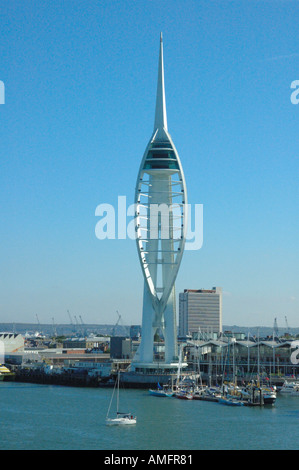 Spinnaker Tower Porrtsmouth originally a millennium project, opened October 2005. High speed lift. National Lottery Grant. Stock Photo