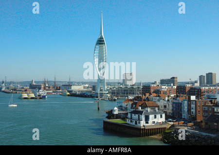 Spinnaker Tower Porrtsmouth originally a millennium project, opened October 2005. High speed lift. National Lottery Grant. Stock Photo