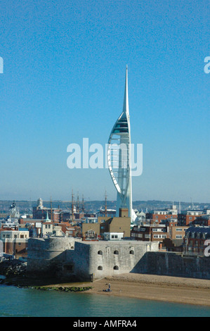 Spinnaker Tower Porrtsmouth originally a millennium project, opened October 2005. High speed lift. National Lottery Grant. Stock Photo