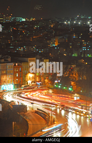 ISTANBUL, TURKEY. Evening rush hour traffic in Beyoglu district. 2007. Stock Photo