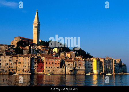 Kroatien, Istrien, Rovinj, Altstadt von Westen Stock Photo