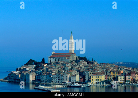 Kroatien, Istrien, Rovinj, Altstadt von Osten Stock Photo