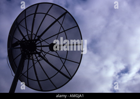 C band satellite dish Stock Photo