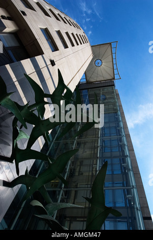 One City Square Office Building with Modern Seagull Sculpture in Leeds West Yorkshire England Stock Photo